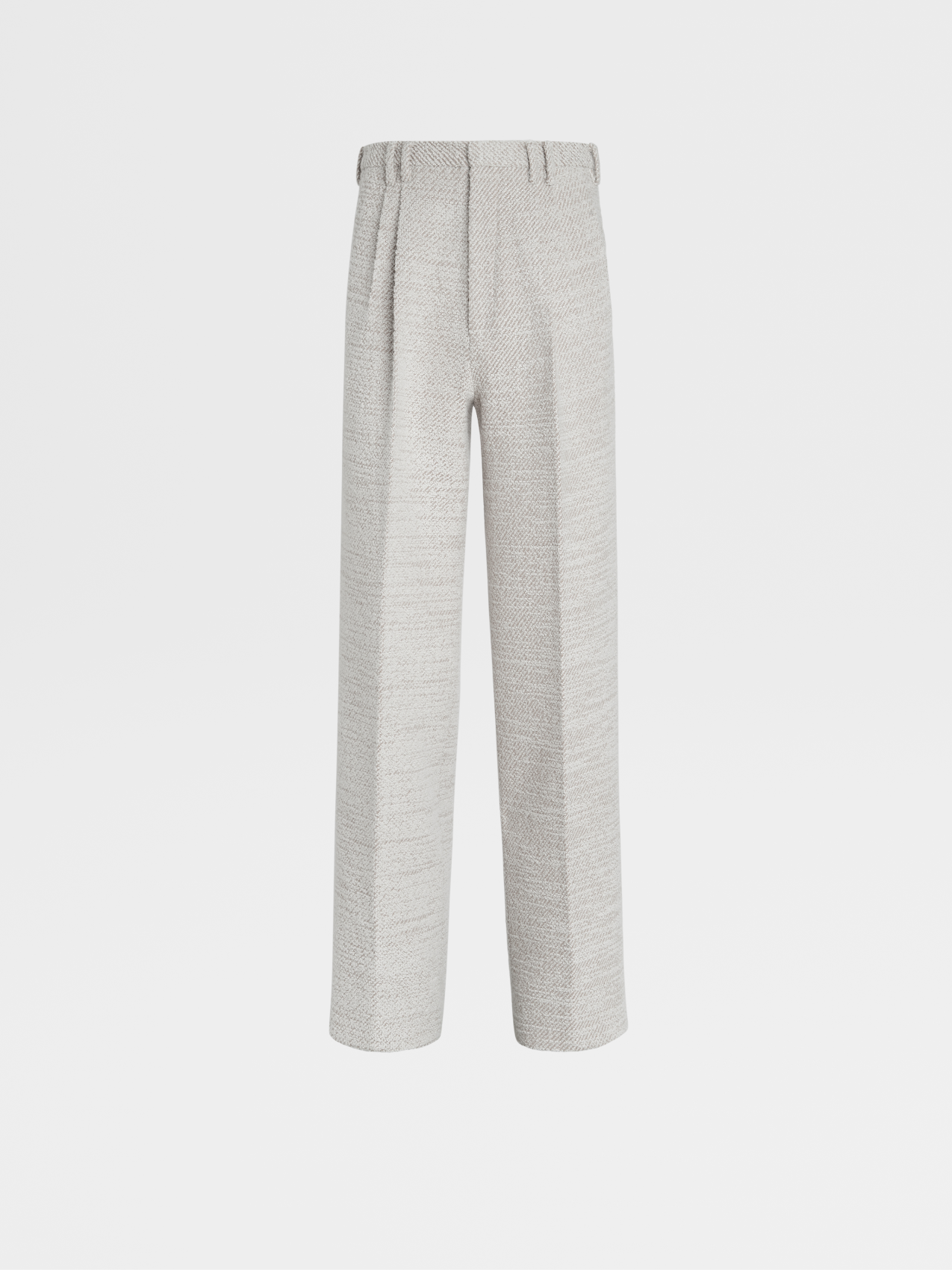 Light Grey Wool Blend Pants